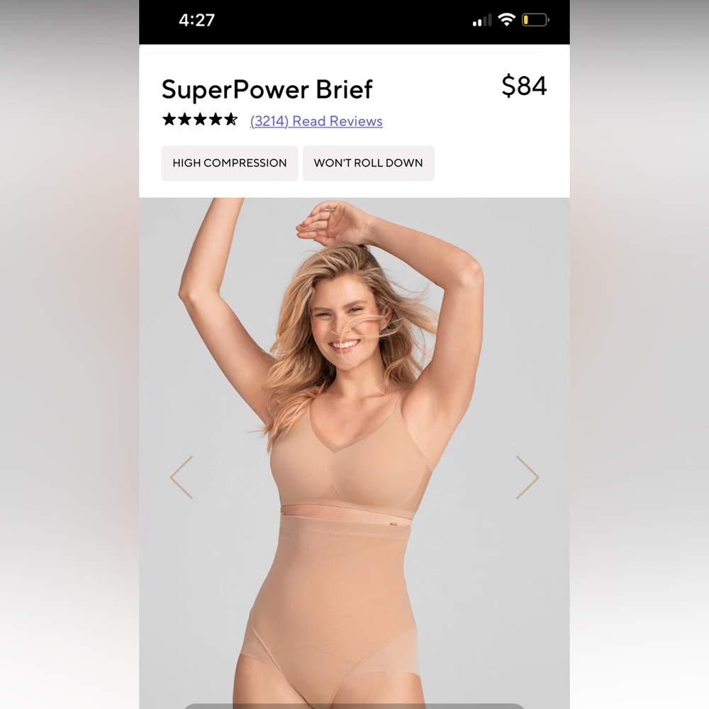 BRAND NEW Honeylove superpower brief